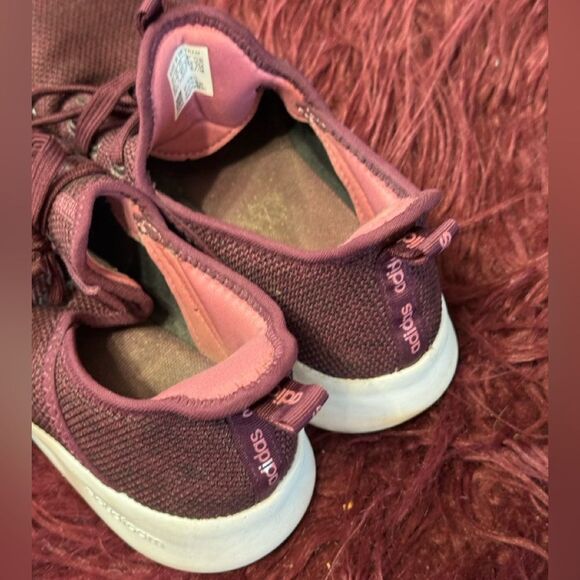 Adidas Womens Cloudform Pure Red Running Shoes Sneaker Sz 8.5 - Picture 3 of 6